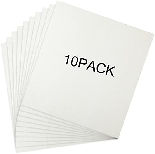 10 Парчиња Хартија од Керамички Влакна 11 х 12 х 0,12 Во Висока Температура Керамички Влакна Правоаголник