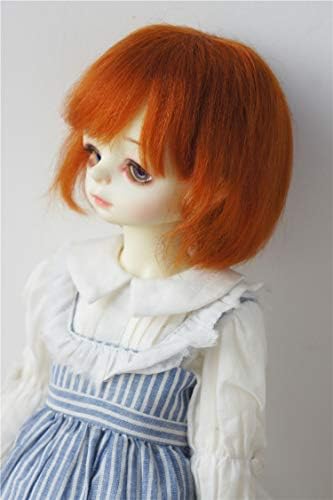 Само перики на БЈД! JD042 Short Bobo Cut Mohair BJD Doll Wigs 1/6 1/4 1/3 Додатоци за кукли