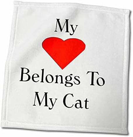 3drose Сликата на моето срце му припаѓа на мојата мачка - крпи