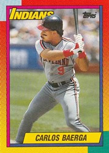 1990 Топпс се тргуваше со 6T Карлос Баерга Кливленд Индијанци МЛБ Бејзбол картичка НМ-МТ