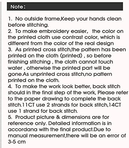 Bilrost Cross Stitch Kits Kits за возрасни вкрстени комплети за бод за почетници запечатени комплети за вкрстени бод