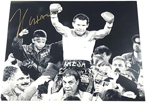 Julулио Цезар Чавез потпиша 11x14 Фото ЈСА боксер автограмирани - автограмирани фотографии во боксот