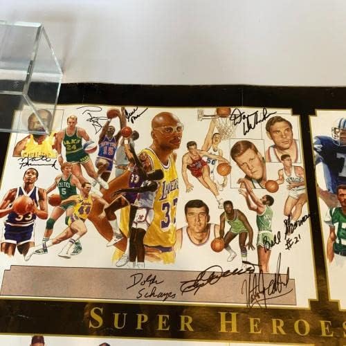 Супер херои на спортот потпишаа голема фотографија 19 Сигс со Jimим Браун и Ерни Банкс - автограмирани фотографии од