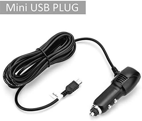Dash Cam Charger Mini USB, полнач за автомобили со USB порта компатибилен со Apeman, Rexing, Byakov, Akaso, Crosstour,