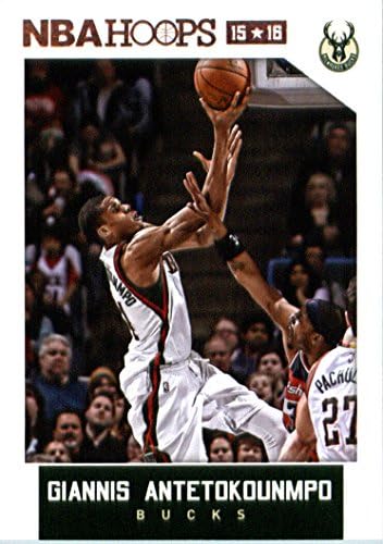 2015-16 обрачи 71 ianанис Антетокунмпо НБА кошарка Трговска картичка Милвоки Бакс