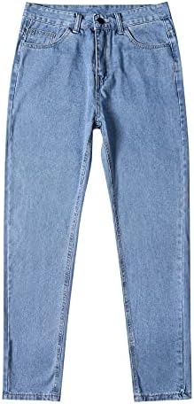 Меморија од пена лизгање модни џебни панталони обични тексас фармерки машки цврст патент директно панталони машки