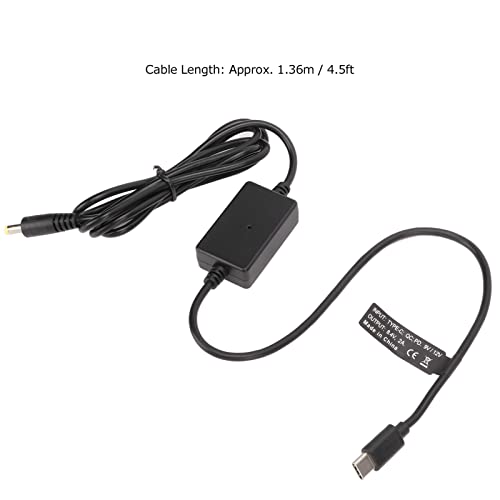 Cable Sanpyl USB C до DC 8.4V кабел за напојување, должина од 1,36м 9V 12V тип C до DC 8.4V 2A Прилагодлива USB жица