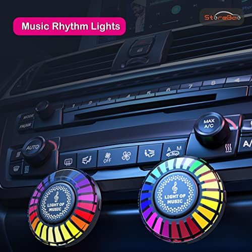 СТАРБАО Звук за контрола на звукот Музички ритам RGB светла за автомобил и дом и игра