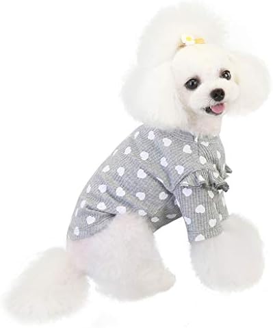 Мала облека за кученца за девојчиња миленичиња облека есенски зимски loverубовни кошули пролетни летни облеки за мали