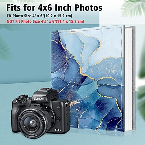 Фото -албум на Fintie 4x6 Фотографии - 600 џебови со голем капацитет Фото книга + Fintie Фото албум