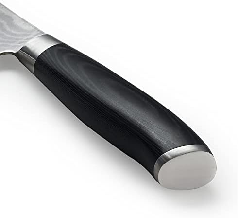 Ваколи Миката Нож За Готвач На Нож Во Дамаск, должина на сечилото 8 - инчен-остар професионален Готвачки нож со сечило